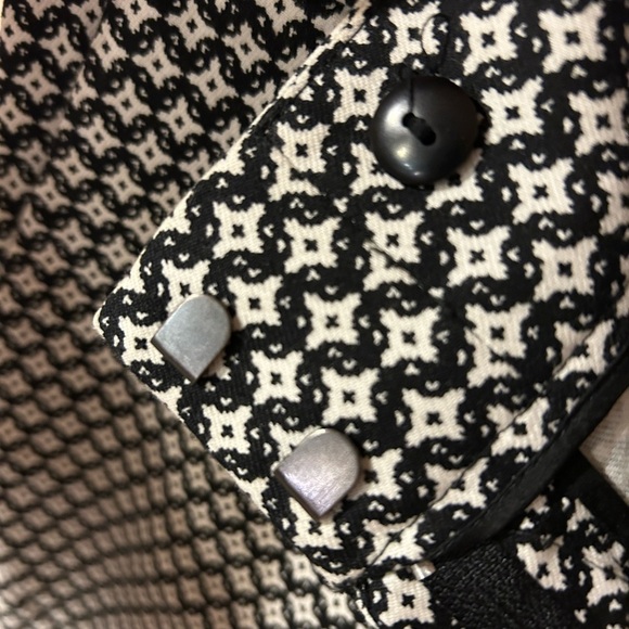 Ann Taylor LOFT Julie skinny Cotton Blend pant black & white - Picture 6 of 10